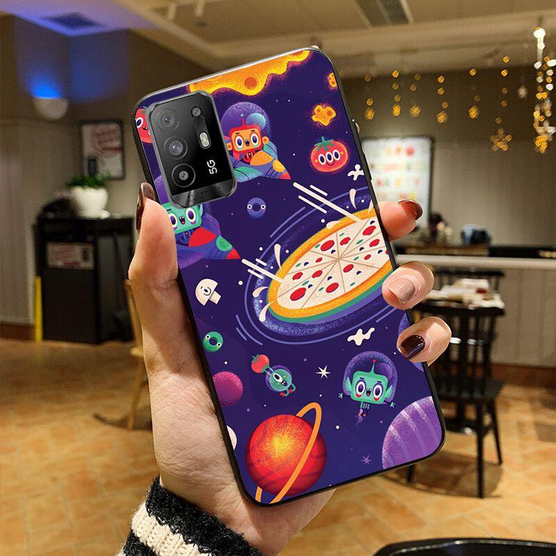 New Planet Space Pink Moon Spaceman Phone Cover For OPPO A74 A94 A3S A5S A9 A12 A15S A52 A53 A53S A72 A73 2020 A91 5G Case Coque
