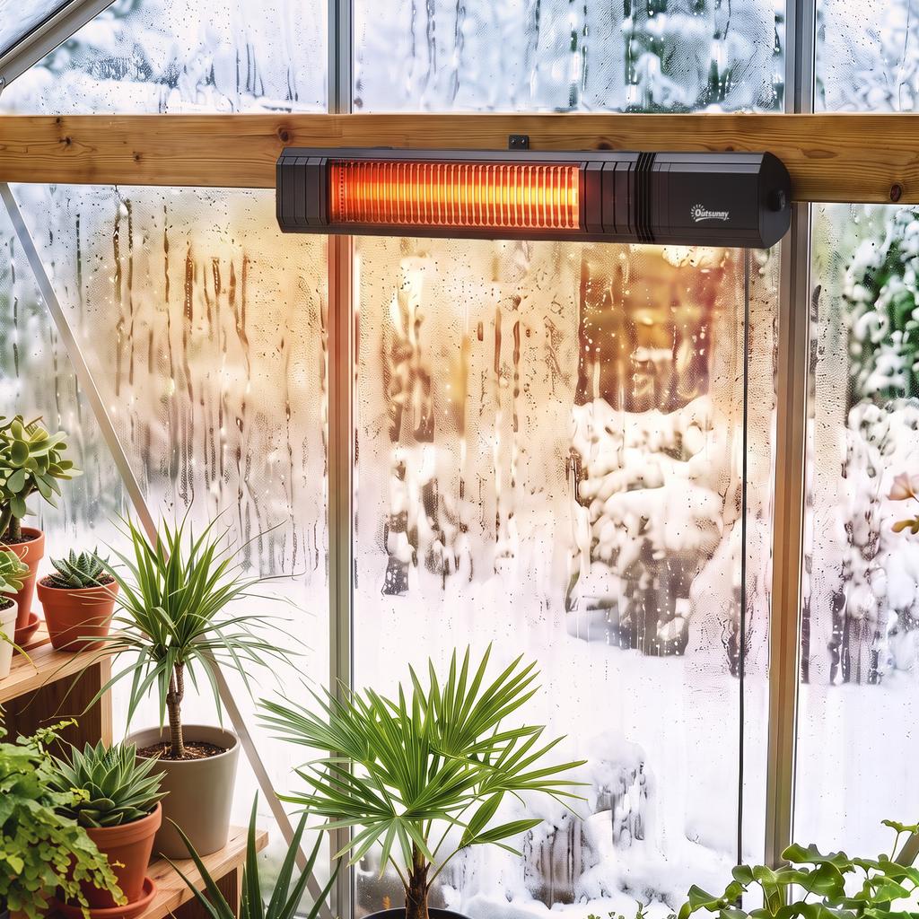 Wall Mounted 2000 W Electric Infrared Patio Heater