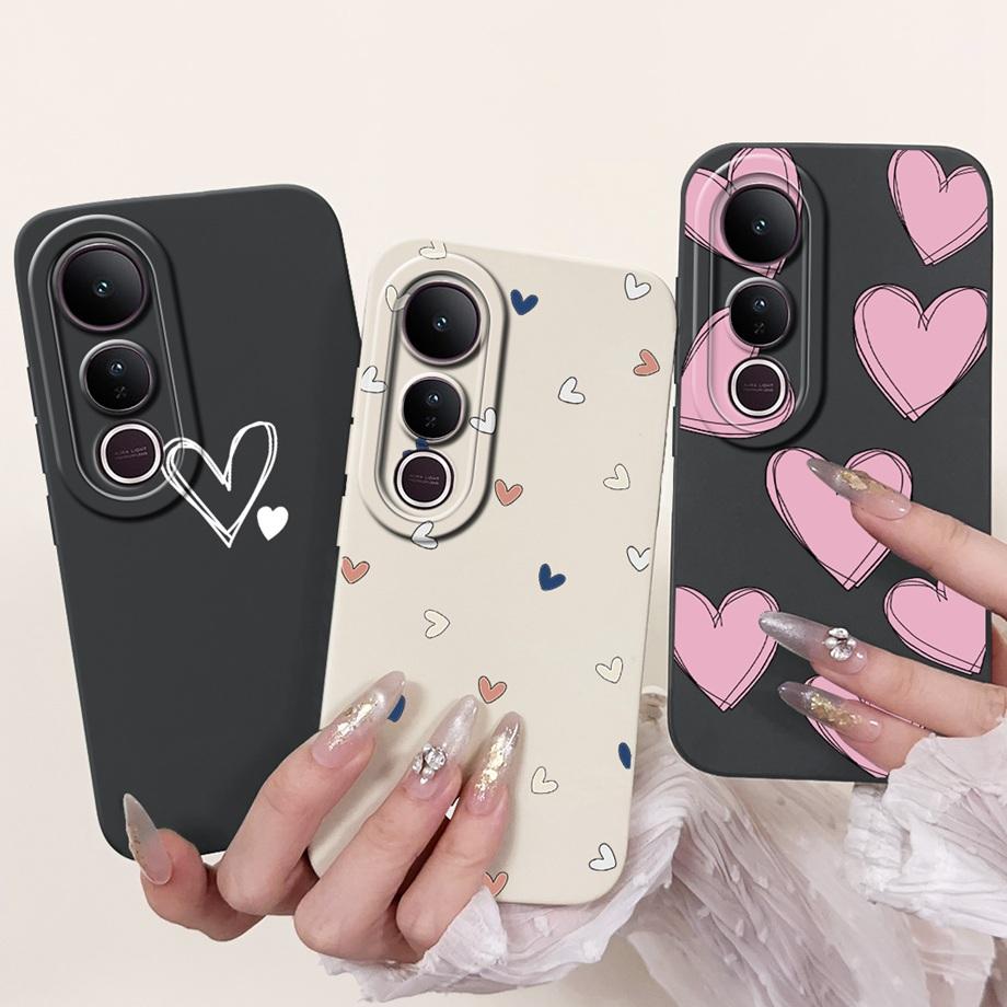 Für Vivo V50 Lite 4G 5G V50 5G Handyhülle Silikon Weiche Rückabdeckung Für Vivo V2441 V2427 Bumper Drache Katze Blume Schmetterling Capa