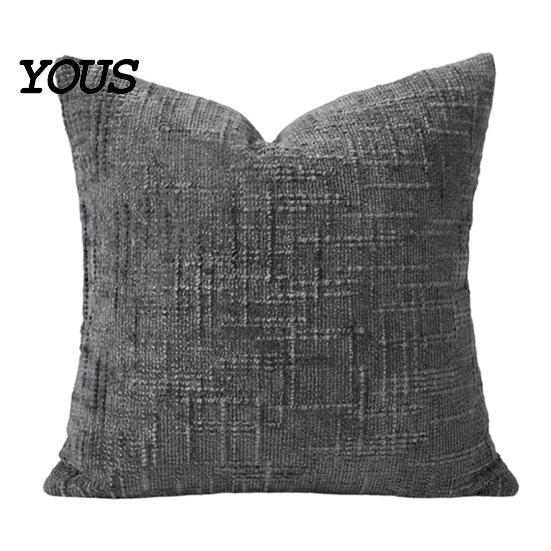 Smooth Zipper Pillow Cover Couch Throw Cover, Decorative Soft Cozy Chenille Case, Rustic Wrinkle-resistant Pillowcase Farmhouse Fall for Living