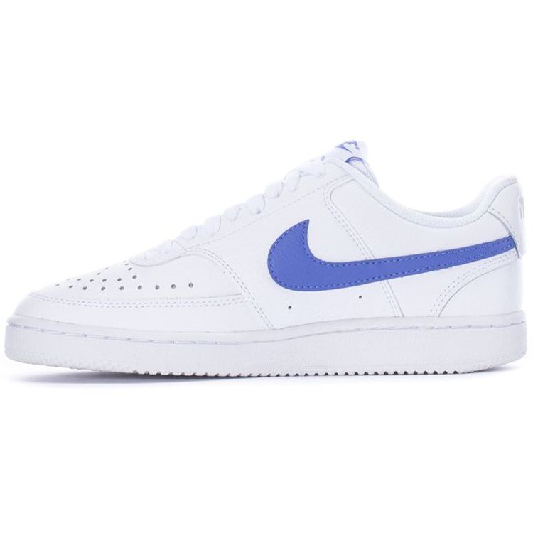 

Nike Court Vision Low Синтетическая кожа Нескользящие Амортизация Прочные Низкие Кроссовки для скейтбординга Женские кроссовки Белый Синий CD5434-108 36.5