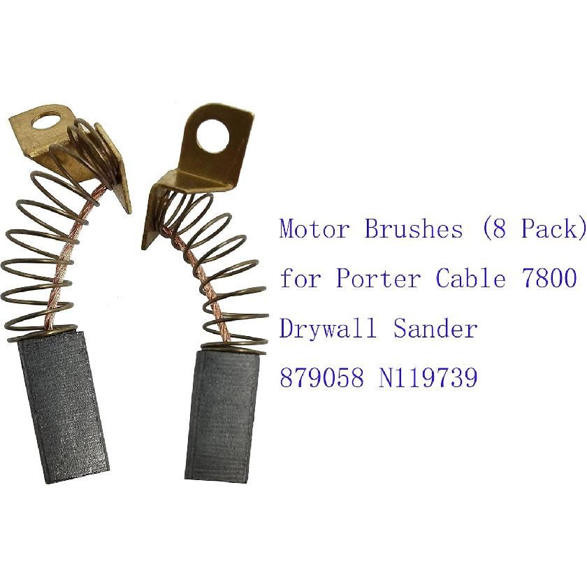Motor Brushes for Porter Cable 7800 Drywall Sander N119739 879058 (8 Pack)