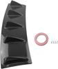 23.0 X 6.1 Inches (58.5 X 15.5 Cm) Universal Car Rear Bumper Spoiler