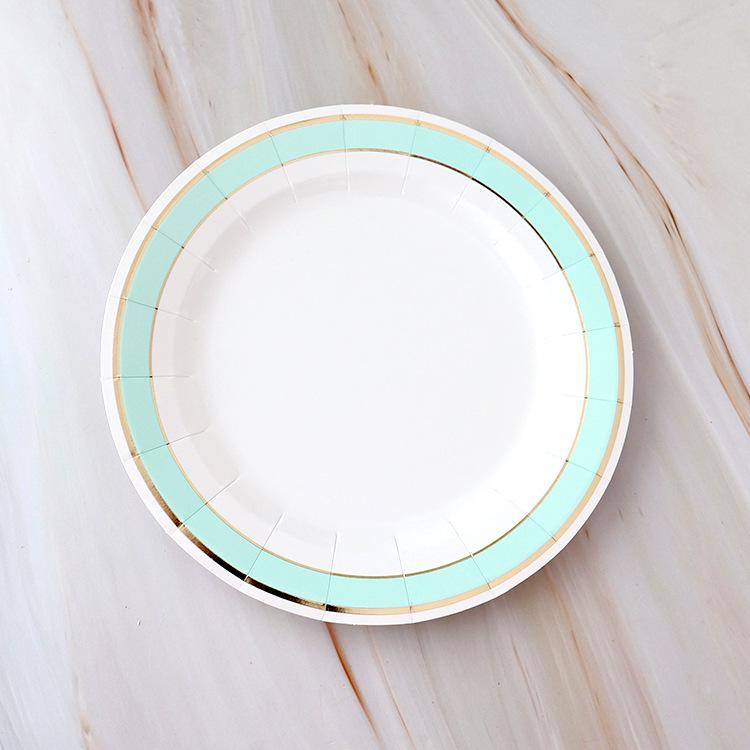 Kindergeburtstag Einweg-Papp-Dessertteller für Party und Picknick