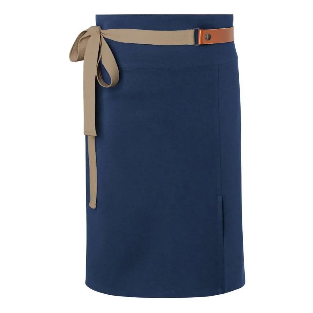 Green-Generation Leather Detailing Waist Apron