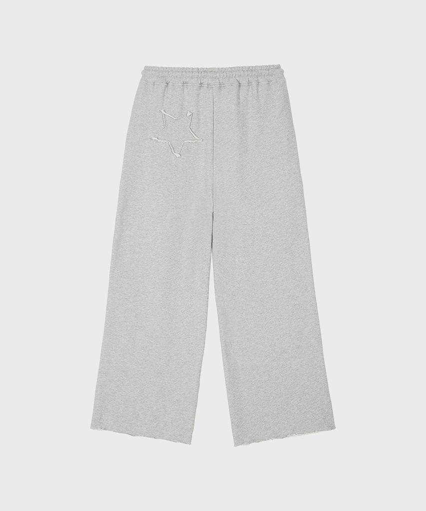 Alkialka Star Patch Wide Pants (Gray)