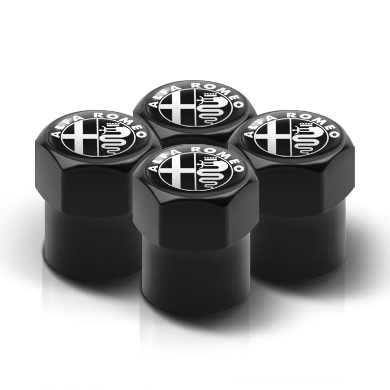2026 Horké Alfa Romeo 4ks Čepičky ventilků pneumatik automobilu Hliníkové stopky kol Vzduchové krytky pro Alfa Romeo Giulia Stelvio MiTo Giulietta Tona