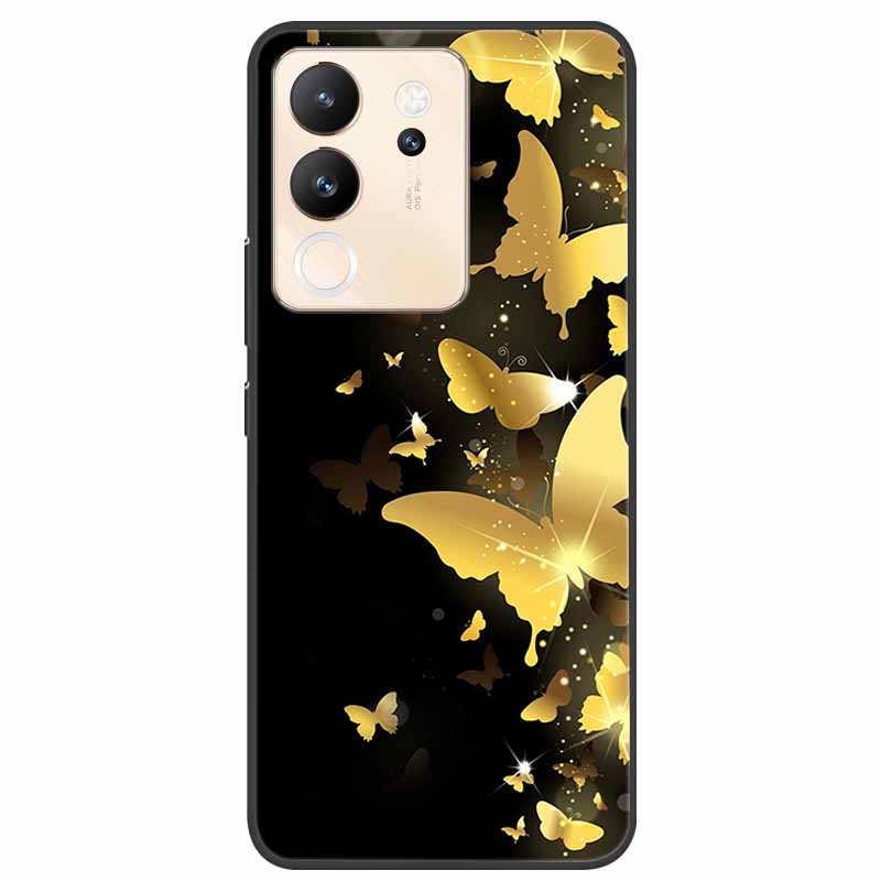 For Vivo V30 Lite Case 6.67'' Silicone Painted Soft TPU Protective Cover for Vivo V 30 Lite 5G Phone Cases V30Lite V2314 Cartoon