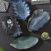 Ceramic Tableware Irregular Leaves Dinner Plate Decorations Sushi Dish Home Restaurant Large Fish Plate Dishes and Plates Sets