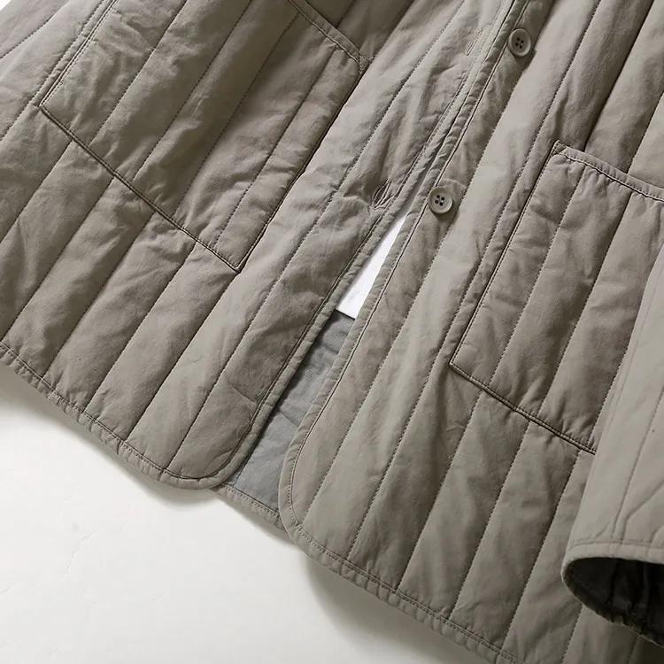 Women Winter Padded Hooded Parka Outerwear Female Warm Simple Casual Jacket