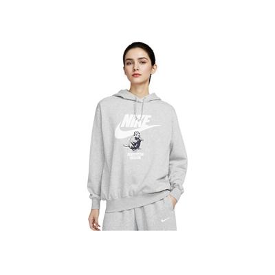 Comfortable Fleece Loose Warm Hooded Pullover Long Sleeve Sweatshirt Women Sweatshirt Gray HV1745-063