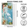 New, Double-sided Velvet Beach Towel Quick-drying Sports Towel Printed Bath Towel