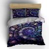 Stained Glass Spiral Pattern. Bedding Sets Duvet Cover Sets Duvet Covers Pillowcases(1 * Duvet Cover 2 * Pillowcases Without Duvet Insert)
