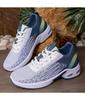 Women's Casual Korean Style Fly-Knit Running Shoes - Large Size