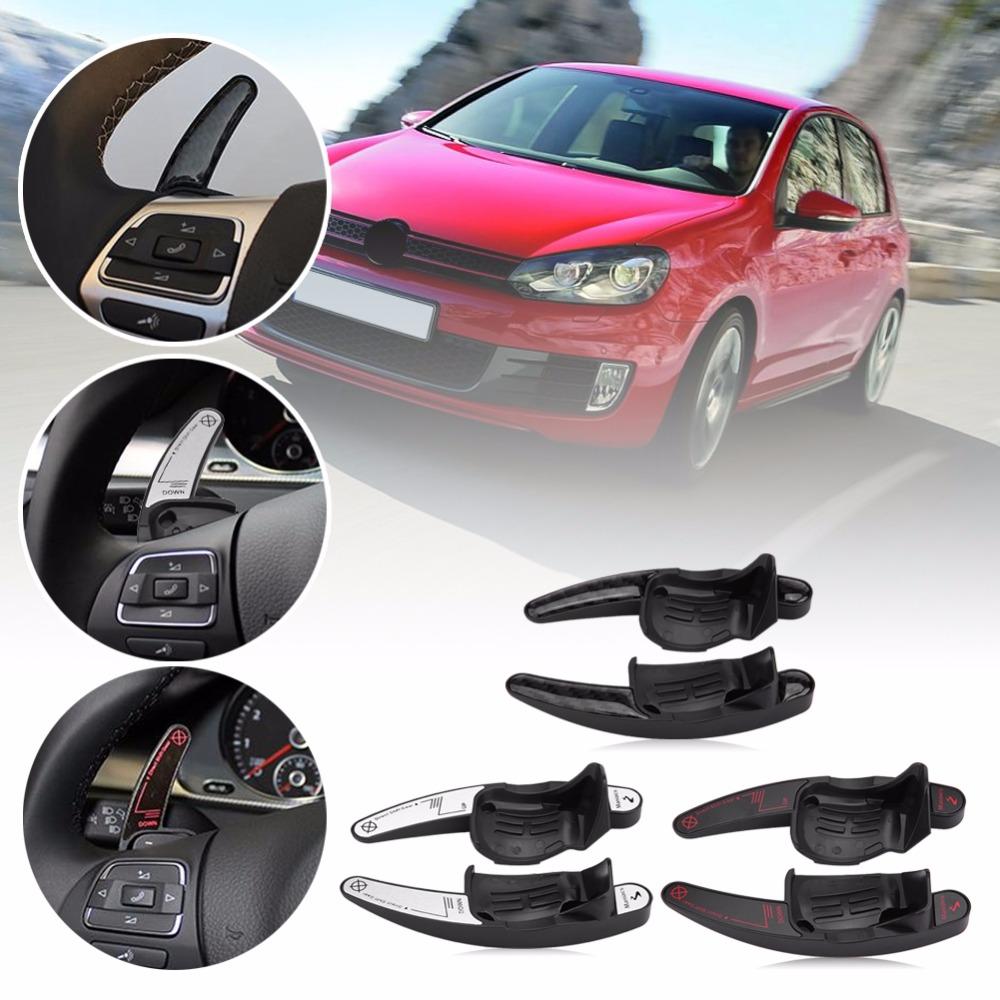 2 sztuk łopatka zmiany biegów w kierownicy samochodu dźwignia zmiany biegów dla VW CC Golf 6 Passat B6 Jetta MK5 dźwignia zmiany biegów w kierownicy samochodu