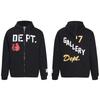 Gallery Dept Streetwear Hoodie Men Women - Oversized Cotton Pullover With Bold Letter Print Casual Wear