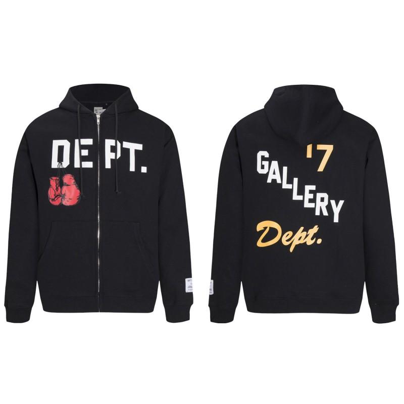 Gallery Dept Streetwear Hoodie Men Women - Oversized Cotton Pullover With Bold Letter Print Casual Wear