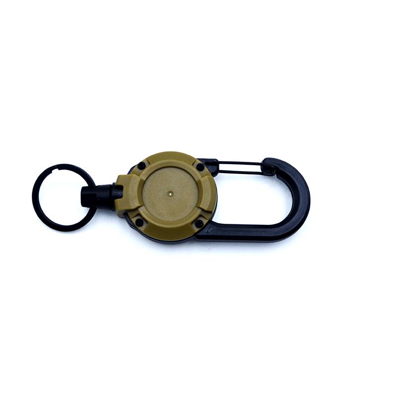 Outdoor Tactical Easy-Pull Telescopic Wire Rope Multifunction Keychain - Anti-Lost, Easy-Rebound