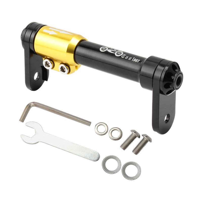 MUQZI Easy Wheels Extension Rod Folding Bike Easywheel Telescopic Lever Bar For Brompton Folding Bike чёрный