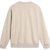 Li Ning Color Block Round Neck Comfortable Breathable Versatile Loose Sweatshirt Men Sweatshirt Fog-Khaki AWDTA17-3