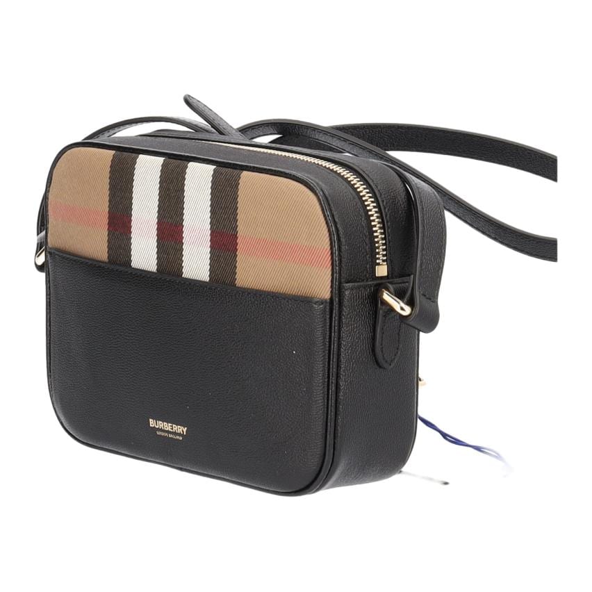 Burberry Leather Camera Bag Crossbody Bag Small Women's Black 81208301