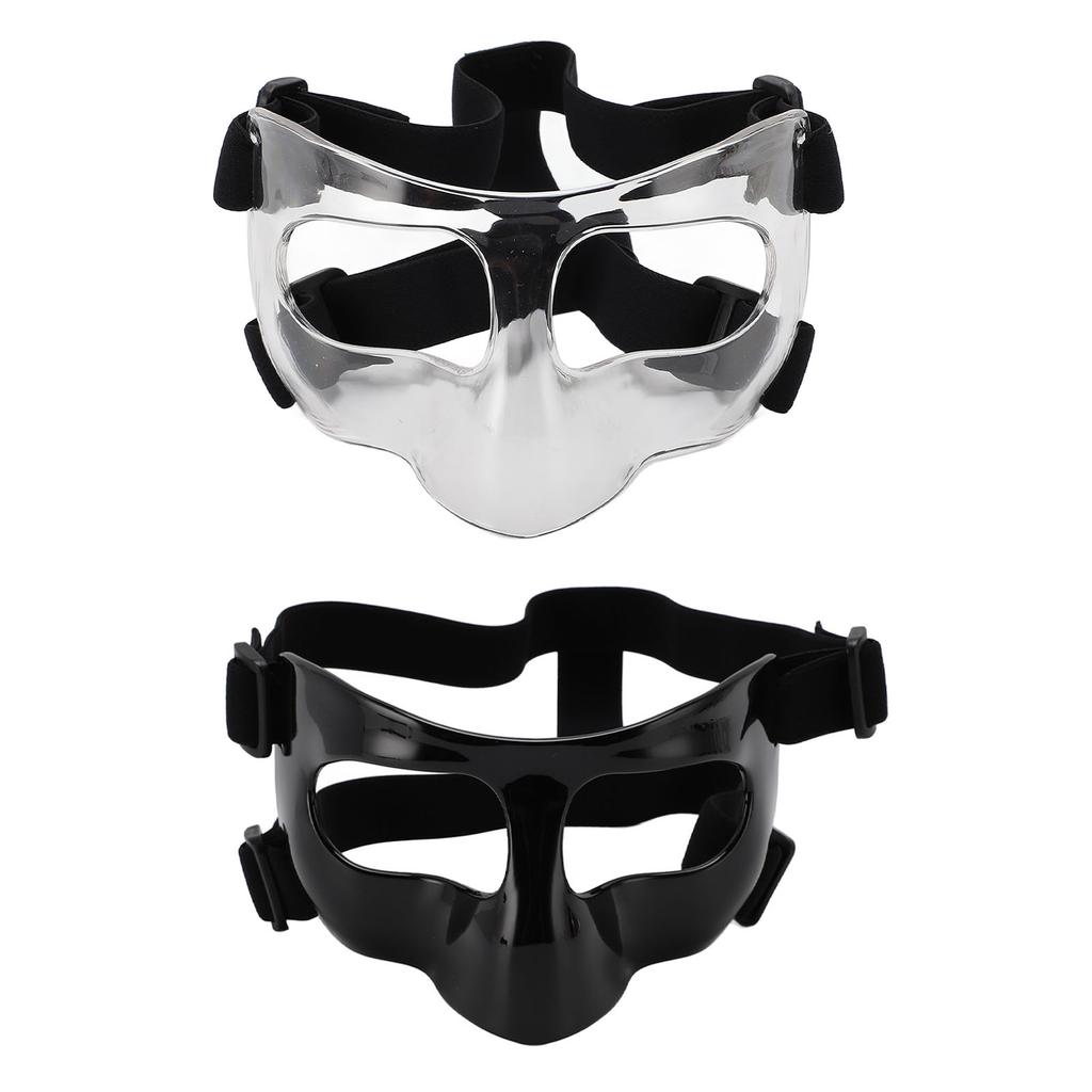 Sports Nose Guard Adjustable Clear Visibility Broken Nose Face Guard for Basketball Baseball Footbal