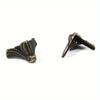4PCS Decorative Antique Bronze Corner Protectors with Zinc Alloy Hardware Brackets for Jewelry Chests & Wooden Cases