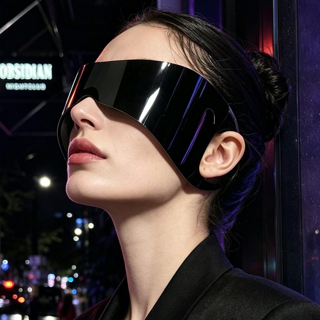 Cyberpunk Futuristic Sunglasses Wraparound Ear Hook Trendy Large Frame Punk Style 2026