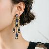 Bohemian Style Waterdrop Earrings Tassel Pendant Earrings Elegant Vintage Dangle Earrings  Dinner