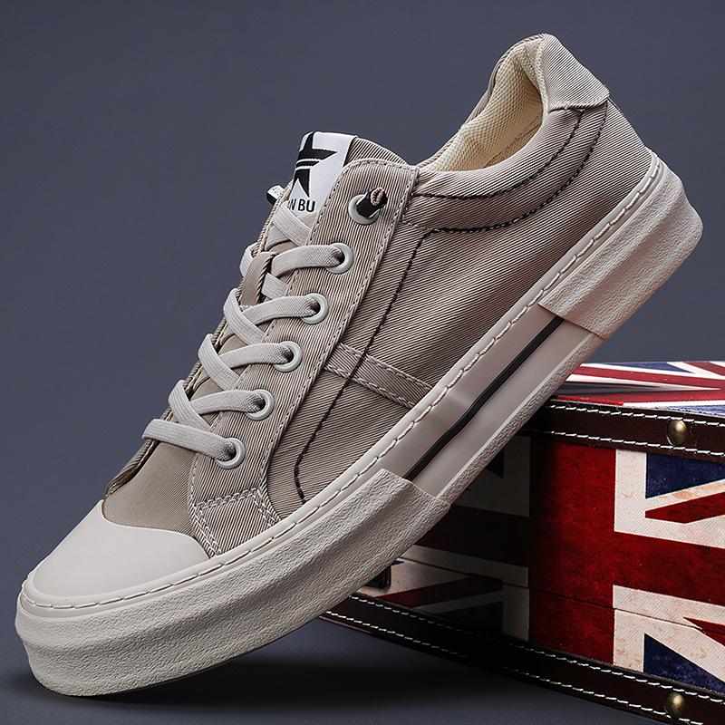 Herrenschuhe Herren Canvas Schuhe Trendige Freizeitschuhe Atmungsaktiv Bequem Board Schuhe