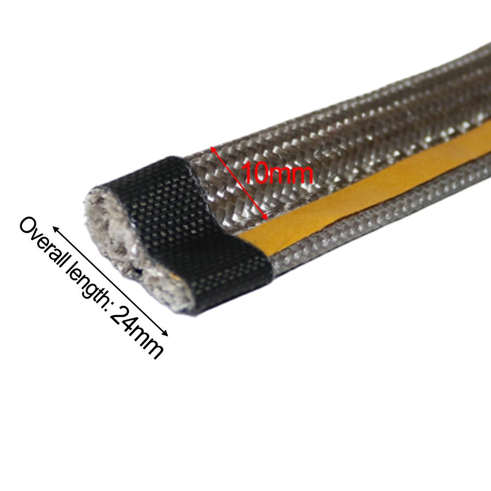 10mm Kamin Dichtschnur Ofentür Selbstklebend Glasfaser Dichtschnur Schnur Ersatz Hochtemperatur Dichtungsband