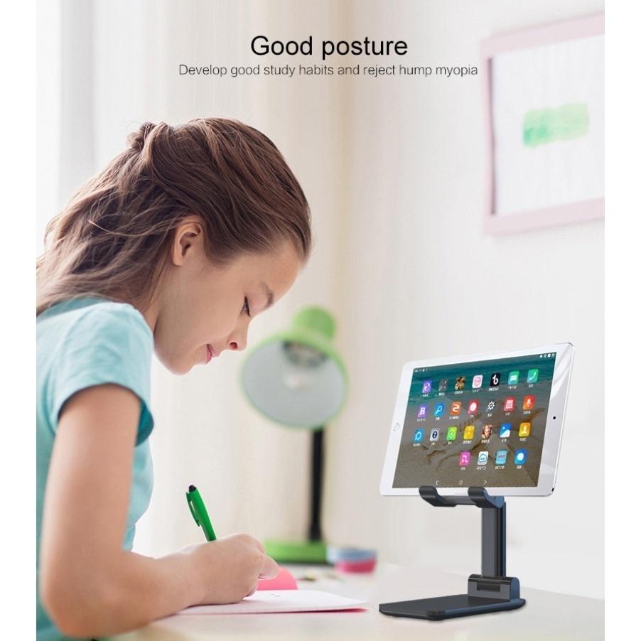 Metal Desktop Tablet Holder Table Cell Foldable Extend Support Desk Mobile Adjustable Phone Holder Stand