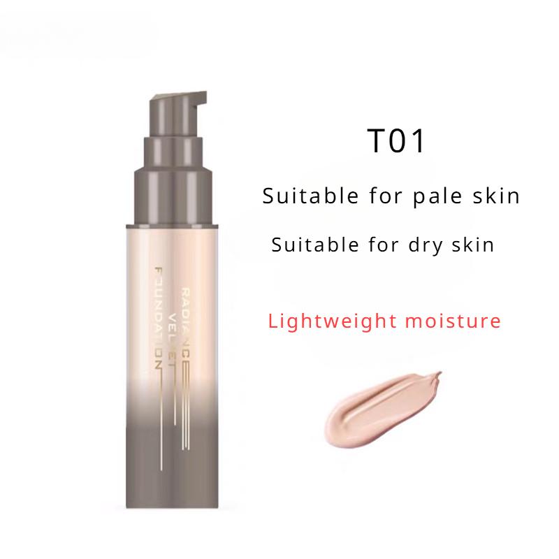Liquid Foundation, 24-hour Full Coverage Matte Finish Seamless Coverage Long-lasting, Streak-free Concealer For Combination And Oily Skin
