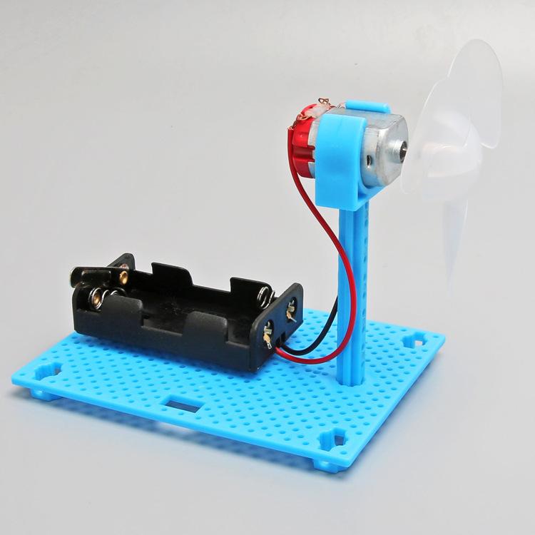 Electric Wind Power Fan STEM Technology Gadget Kids Science Toys Puzzle Gadget Physical Learning Educational Toys for Children