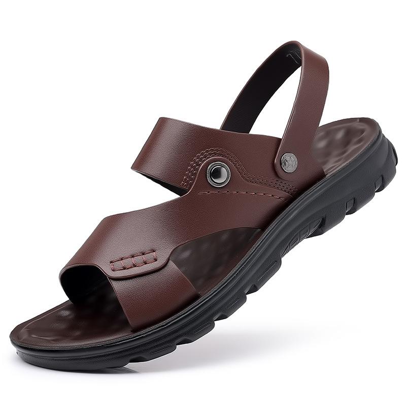 2025 summer new men's outer sandals men's casual beach shoes open-toed sandals men's shoes