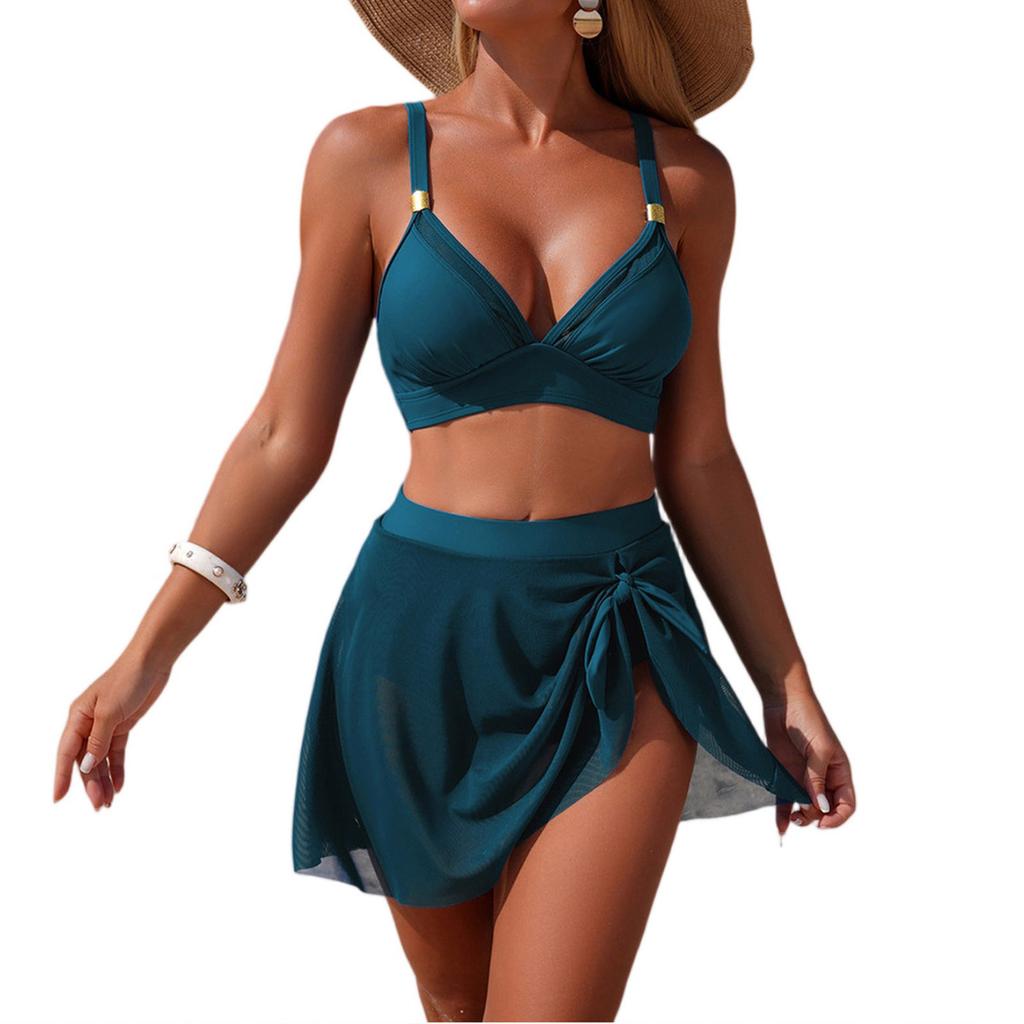 Women's Sexy Mesh High-waisted Two-piece Swimsuit