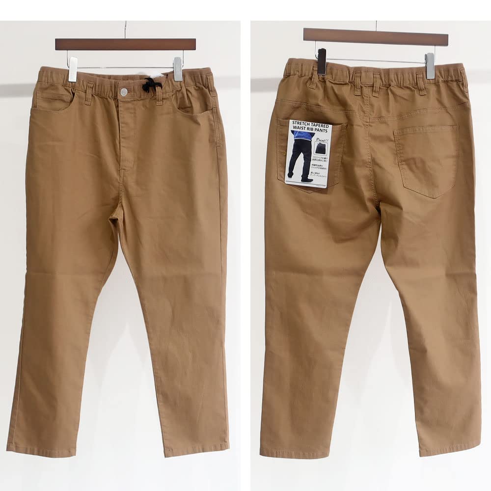 Pantalons Chino Stretch Grande Taille pour Homme, Pantalons Faciles en Jean, Tailles 2XL, 3XL, 4XL et 5XL, Grande Taille (4L, BEIGE)