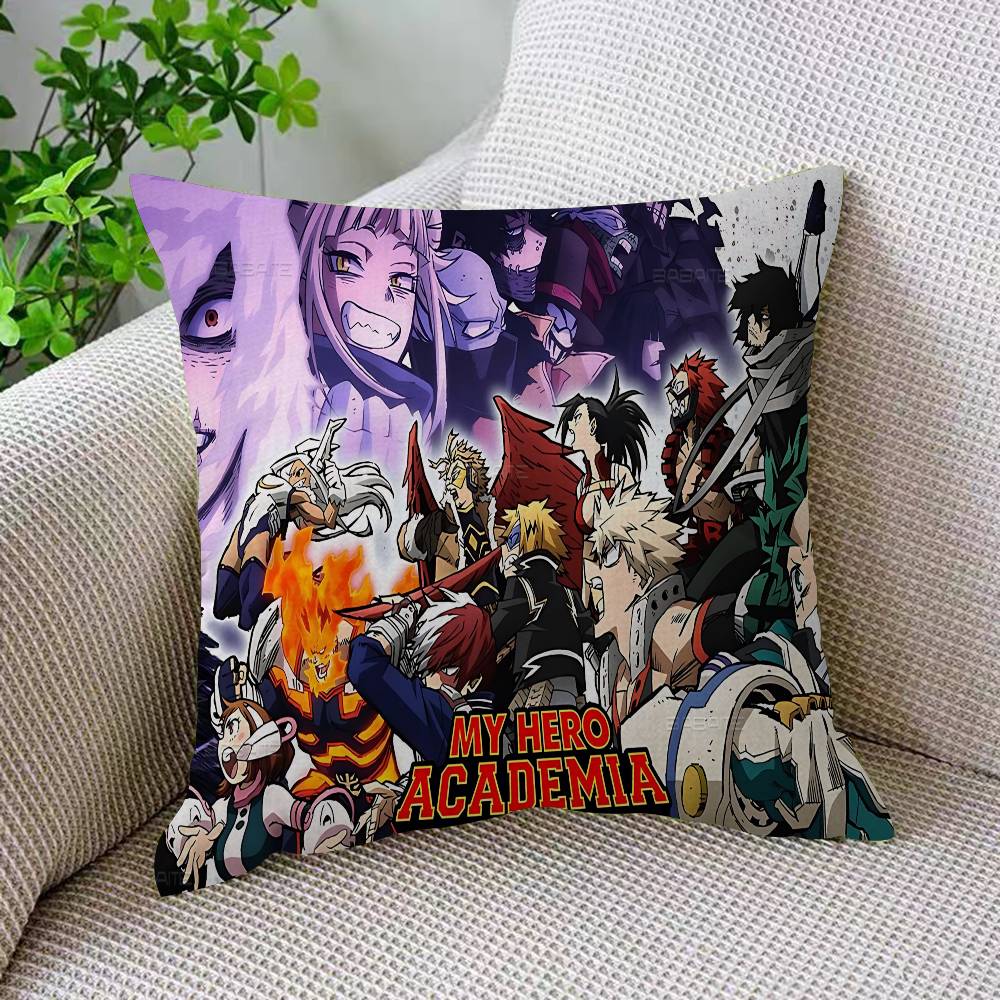 My Hero Academia Cool Cartoon Cushion Cover Pillow Cover Decor Pillowcase Printed Cushion Case for Couch