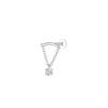 Hot Sale Body Jewelry: Titanium Labret Flatback Tragus Earring Stud Internal Thread Zircon Rings