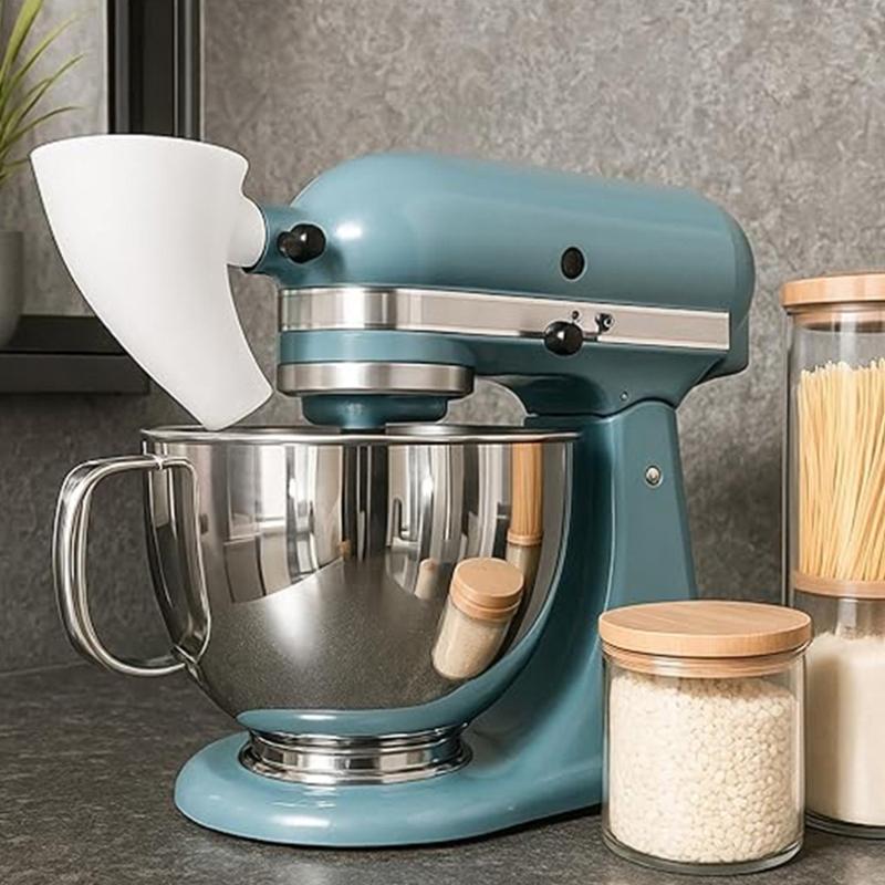 Kitchen Aid Artisan Mixer Flour Funnel, Suitable For Ksm150 Abs Filter Attachment To Prevent Overflow And Soiling