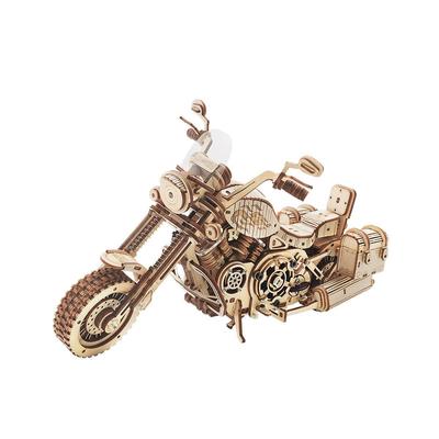 ROBOTIME ROKR 3D dřevěné puzzle motorky-1:Dřevěné modelářské sady motocyklů v měřítku 8 pro dospělé