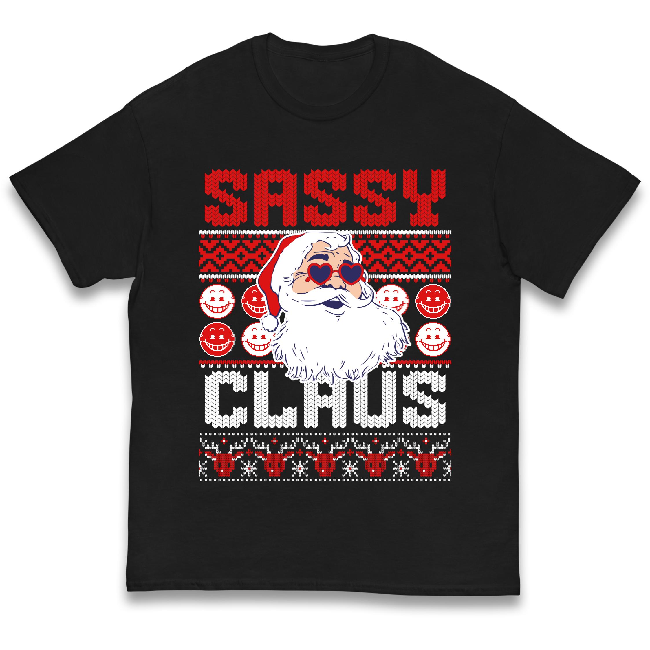 Sassy Claus Santa Christmas Kids T-Shirt 160