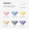 5PCS/Set Solid Color Free Washing Pantie Portable Postpartum Monthly Shorts  for Women