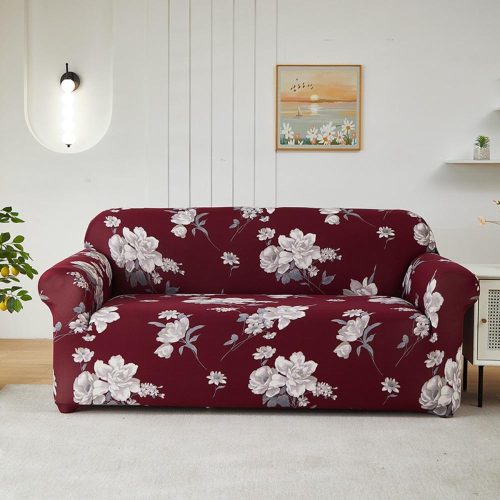 Stretchable Printed Sofa Covers Full Set Universal Slipcovers Soft Fabric Sofa Protector