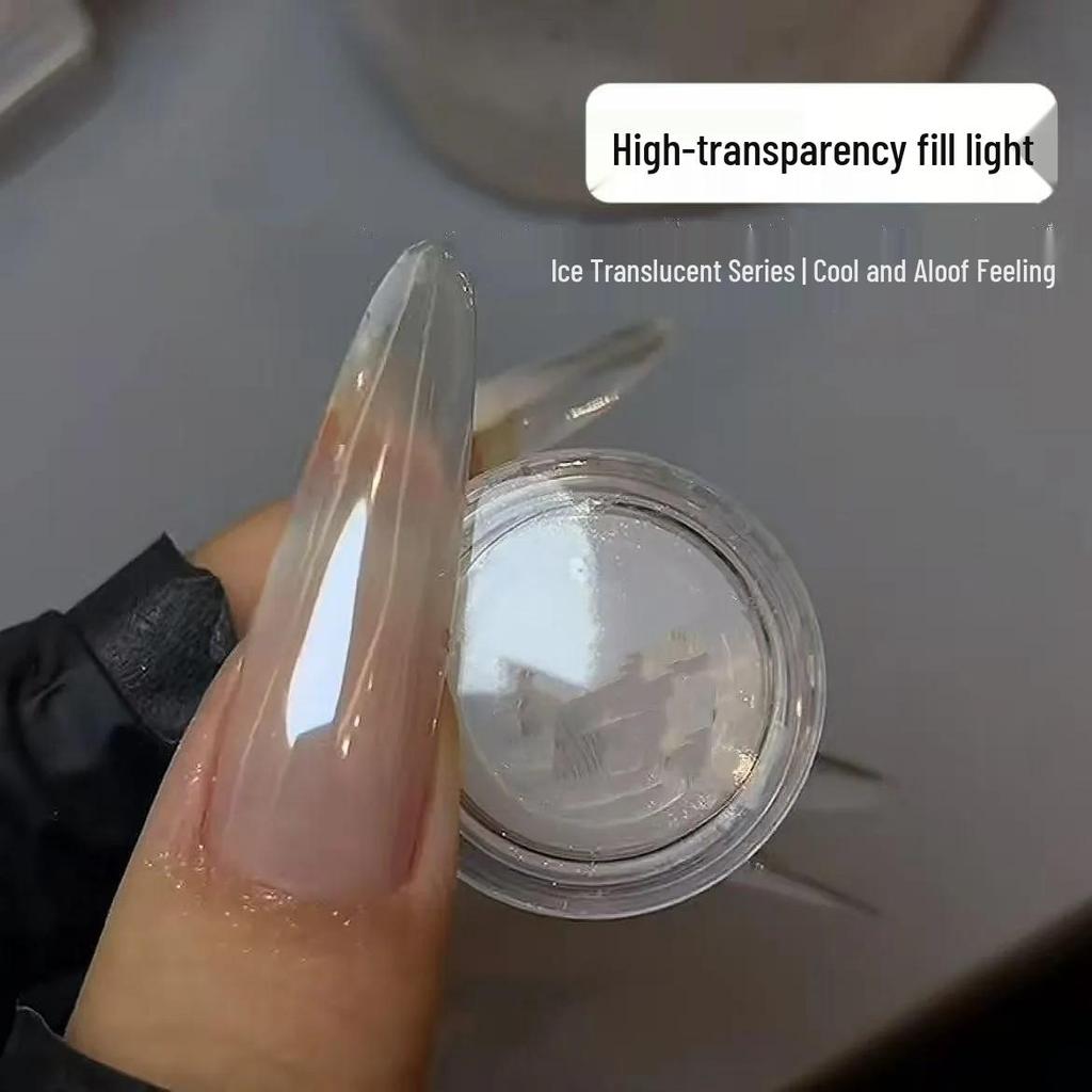 Aurora Pink Hochglanz Kristallpuder für Nagelkunst und Dekoration