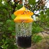 2pc Fruit Fly Trap Killer Yellow Plastic Drosophila Trap Anti Fly Fruit Fly Killer Catcher Orchard Insect Trap PestControl Tool