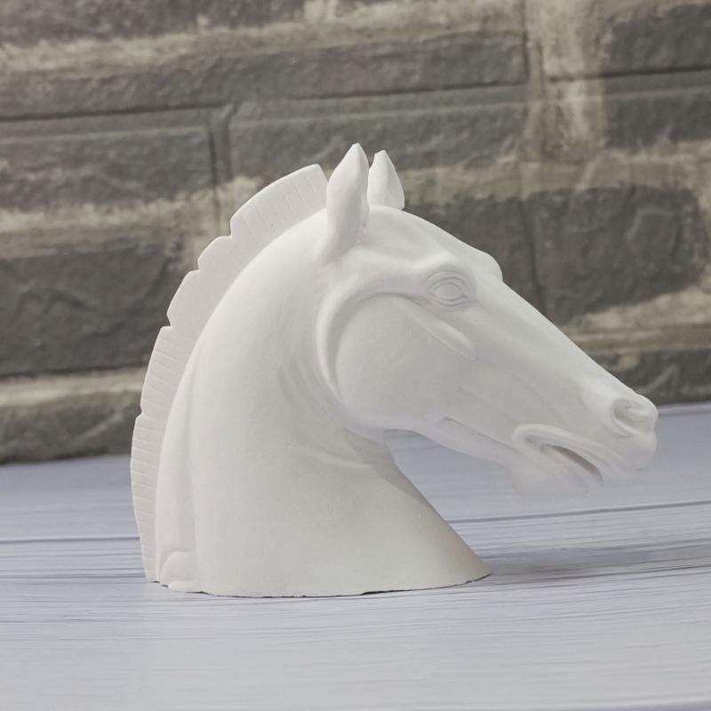 Realistic Horse Head Silicone Mold for Handmade Home Decoration Desktop Ornament Epoxy Resin Mould Gypsum Plaster Mold