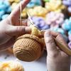 Handmade Emotional Support Crochet Plant Desktop Ornament Positive Crochet Succulents Doll Home Room Decoration Christmas Gift