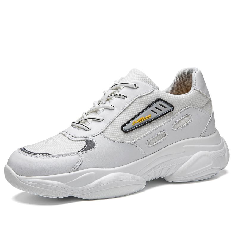 Sneakers Men Elevator Shoes Height Increasing Sports Height Increase Insole 6Cm Basketball Outdoor Leisure Shoes 37