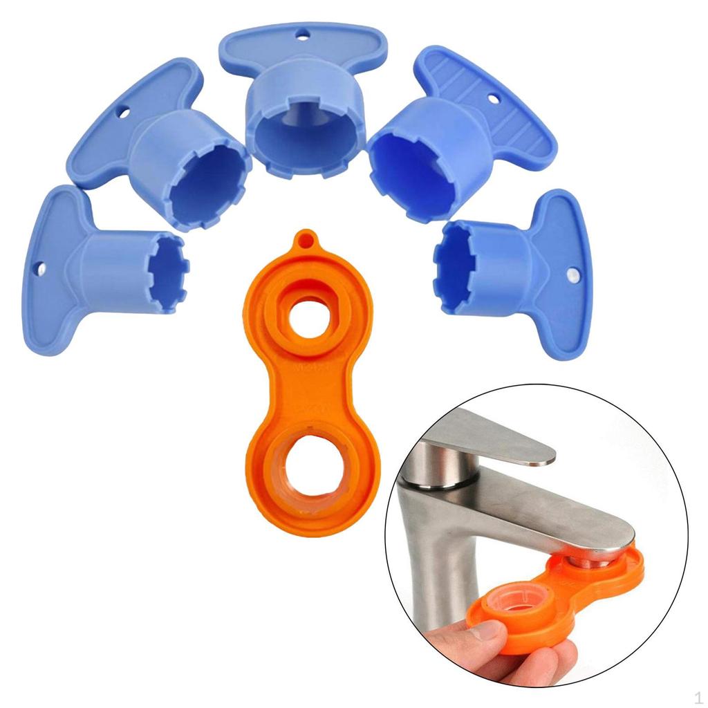 Aerator Key Removal Wrench Tool with 4 Sizes M16.5, , 21.5, 24 Recessed Sink